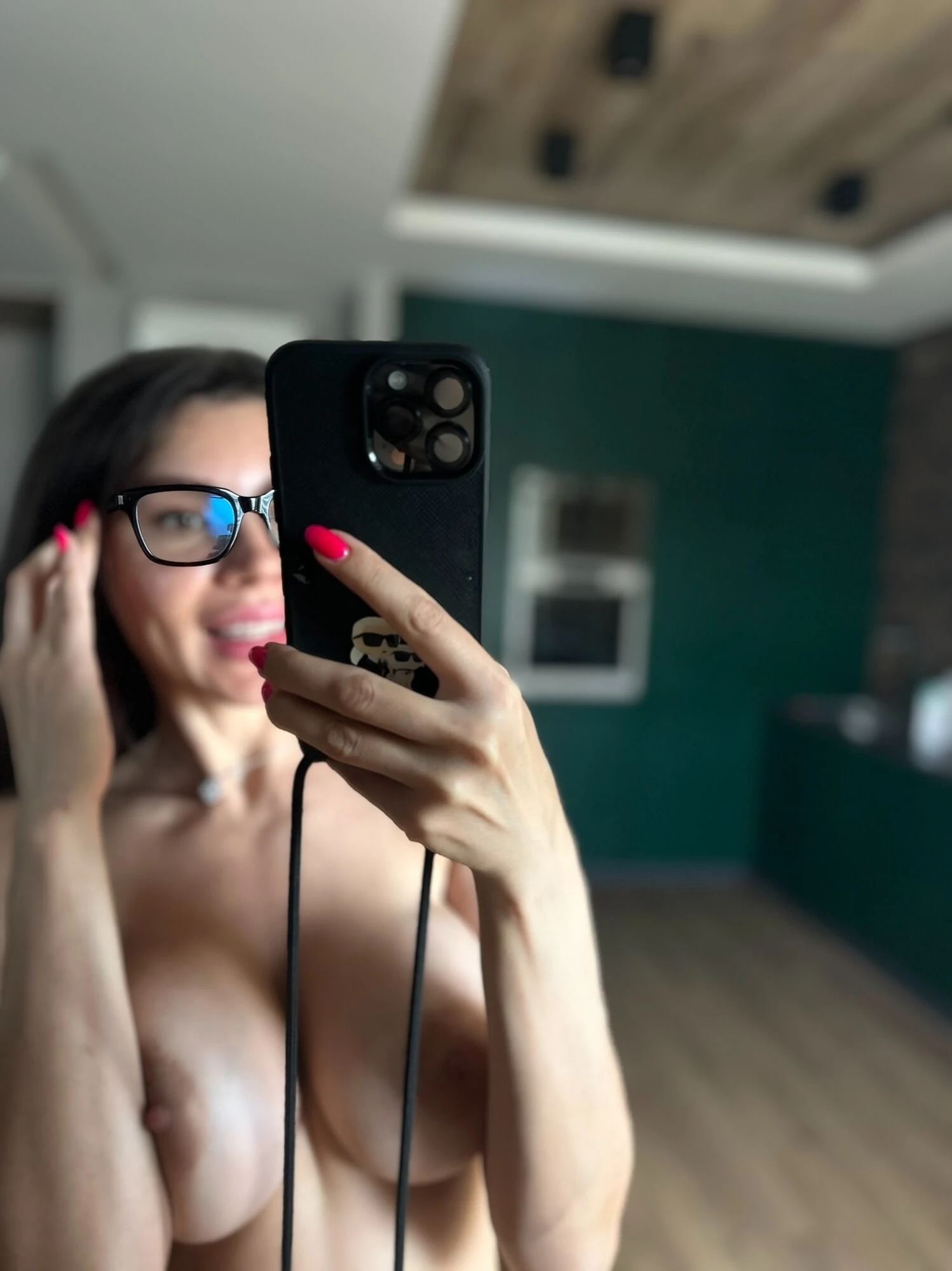 Big lactating breasts with milk